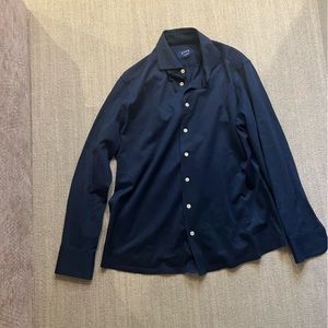 EATON navy button down dress shirt XL